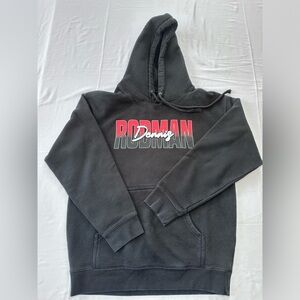 Rodman Apparel, Dennis Rodman Black Graphic Hoodie Size M